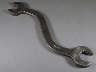 A 19th Century London and South Western Railways double  ended spanner 16"