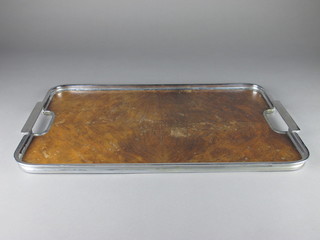A twin handled tray