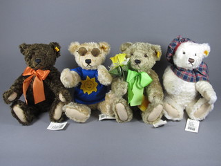 4 Steiff teddybears, individually dressed representing The Four Seasons