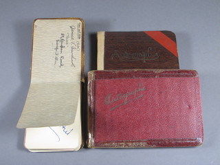 3 various autograph books including Margaret Rutherford and  others