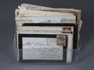 A quantity of various Victorian and later stamped envelopes