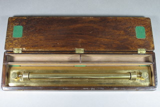 A War Office issue brass rolling ruler patent no. 160100 18"