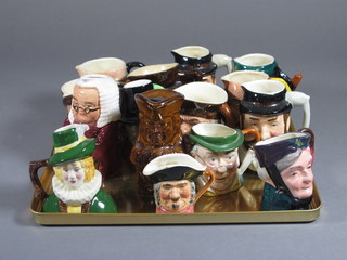 15 various miniature Toby jugs