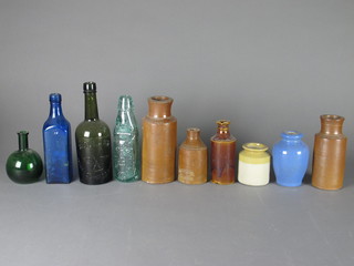 10 various Victorian bottles