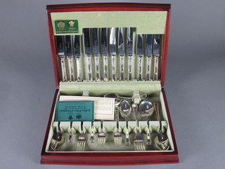 A silver plated canteen of cutlery by Arthur Price