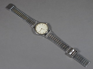 A gentleman's Omega wristwatch, the reverse marked De Ville  Quartz