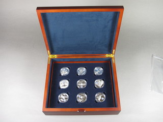 9 limited edition 2008 History of the RAF silver proof coins, cased