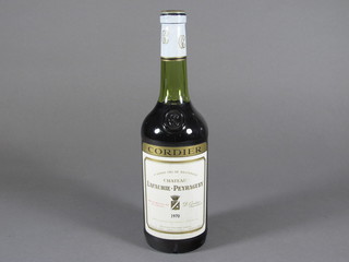 A bottle of 1970 1st Grand Cru de Sauternes Chateau Lafaurie-Peyraguey