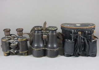 A pair of 8 x 50 field glasses - The Imperial, a pair of 8 x 50  Prinz field glasses and a pair of vintage binoculars