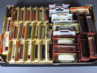 24 various Days Gone By, Yesteryear and Matchbox model buses