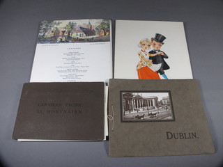 Various menus from the Canadian Pacific SS Montnairn and  other cruise menus and postcards of Dublin
