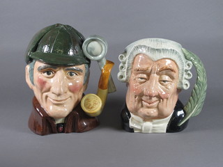 A Royal Doulton figure - The Lawyer D6498 and 1 other The  Sleuth D6631 6"