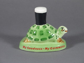 A Carltonware Guinness is Good For You figure of a turtle 3"