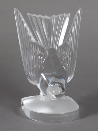 A Lalique figure of a diving bird 6"  ILLUSTRATED