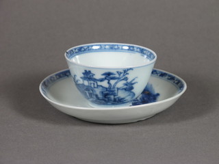 A Nankin Cargo teabowl and saucer