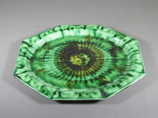 A lozenge shaped pottery meat plate marked Bwthyn 12"