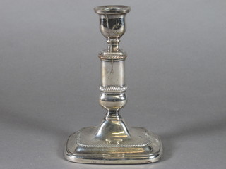 A 19th Century silver plated adjustable candlestick