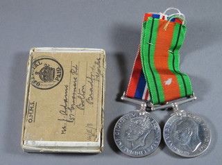 A pair, Defence and War medal