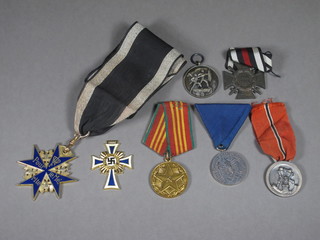 A collection of German reproduction medals and a Russian medal