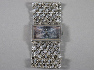 A lady's 1970's Omega Deville wristwatch contained in a silver integral bracelet
