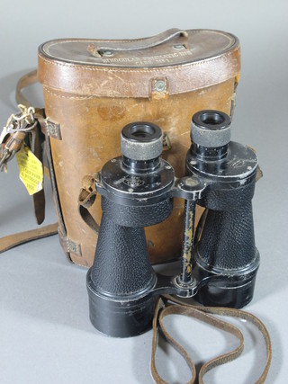 A pair of brass Military issue binoculars dated 1936, No.5 Mk I  no. 1952