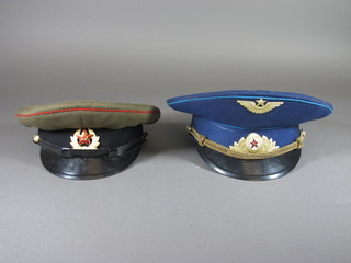 2 Soviet Russian caps