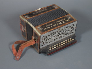 An Italian Cav.M.Dallape Figlio Stradella accordion with 21 buttons