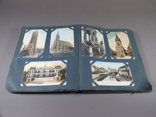 An album of various postcards