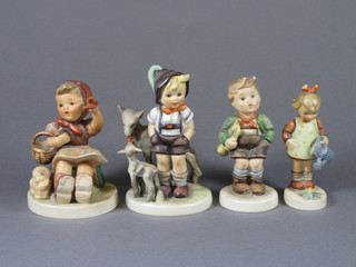 4 various Hummel figures