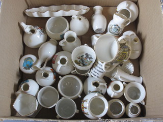 A collection of various Goss china