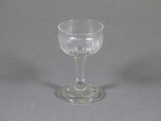 A 19th Century dram glass