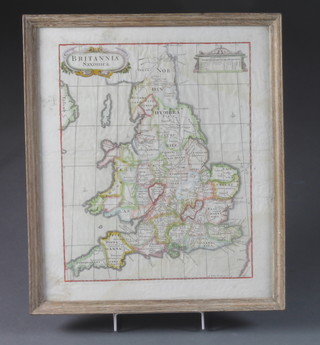 An 18th Century map of Great Britain, later coloured 14.75"h x 11.5"w