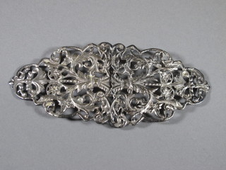 A Victorian pierced silver nurses buckle, Chester 1893 2 ozs