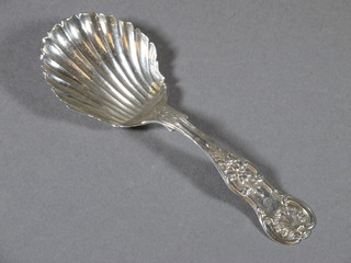 A Victorian Scots silver caddy spoon Edinburgh 1850
