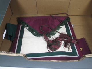 Masonic regalia comprising Royal Order of Scotland apron and 2 Baldric sashes