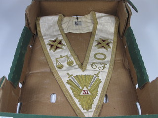 Masonic regalia comprising an Ancient and Accepted Rites 31st Degree Collar
