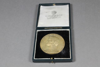 An Irish silver gilt golfing medal, Dublin 1928, 2 ozs
