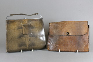2 leather handbags