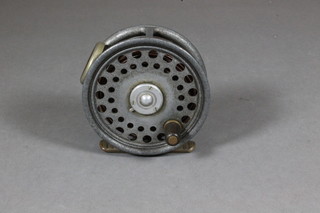 A Hardy's The St George centre pin fishing reel, patent no.  24245 3" diam.