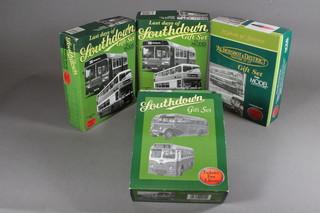 2 Corgi limited edition Last Days of Southdown gift sets, a  limited edition 75 years of service Aldershot & District gift set,  an 80th Anniversary of Southdown Buses gift set and a  Southdown gift set - all boxed