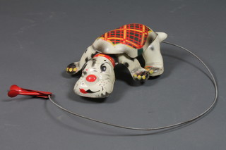 A MOBO Scottie tin plate model of a dog