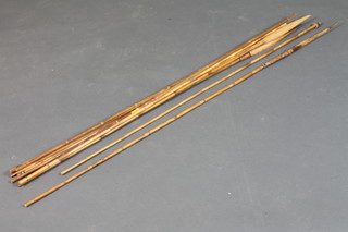 A collection of wooden assagai