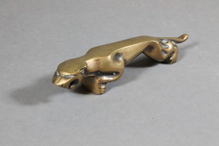 A bronze Jaguar radiator mascot 4"