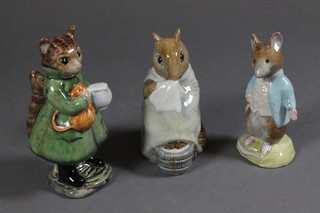 A Beswick Beatrix Potter figure - Johnny Townmouse 1954, 1  other Chippy Hackee 1977 and 1 other Simpkin 1975, boxed