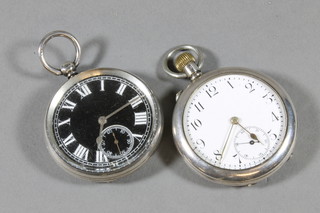 An open faced pocket watch by Olivant & Botsford of  Manchester contained in a silver case and 1 other open faced  pocket watch