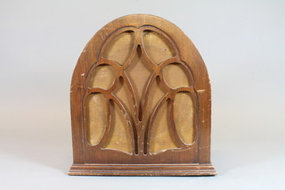 A His Master's Voice radio speaker model LS7 contained in an  arched case