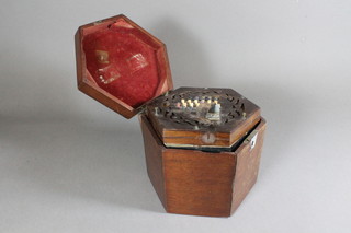 A Victorian concertina by Louis Lachenal contained in a  mahogany carrying box, requires attention