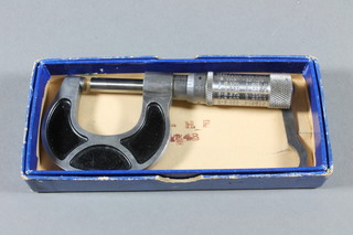 An American Reed Small Tool micrometer, boxed