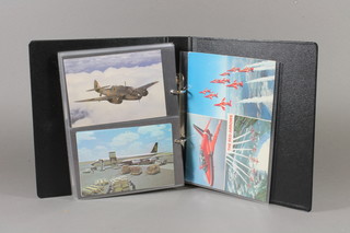 An album of various postcards of aircraft