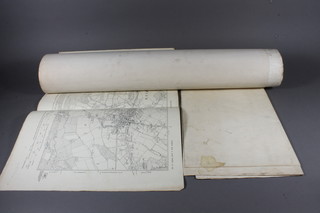 6 various 19th Century Ordnance Survey maps of Horsham and  surrounding district including St Leonards Forest and Roffey  Park